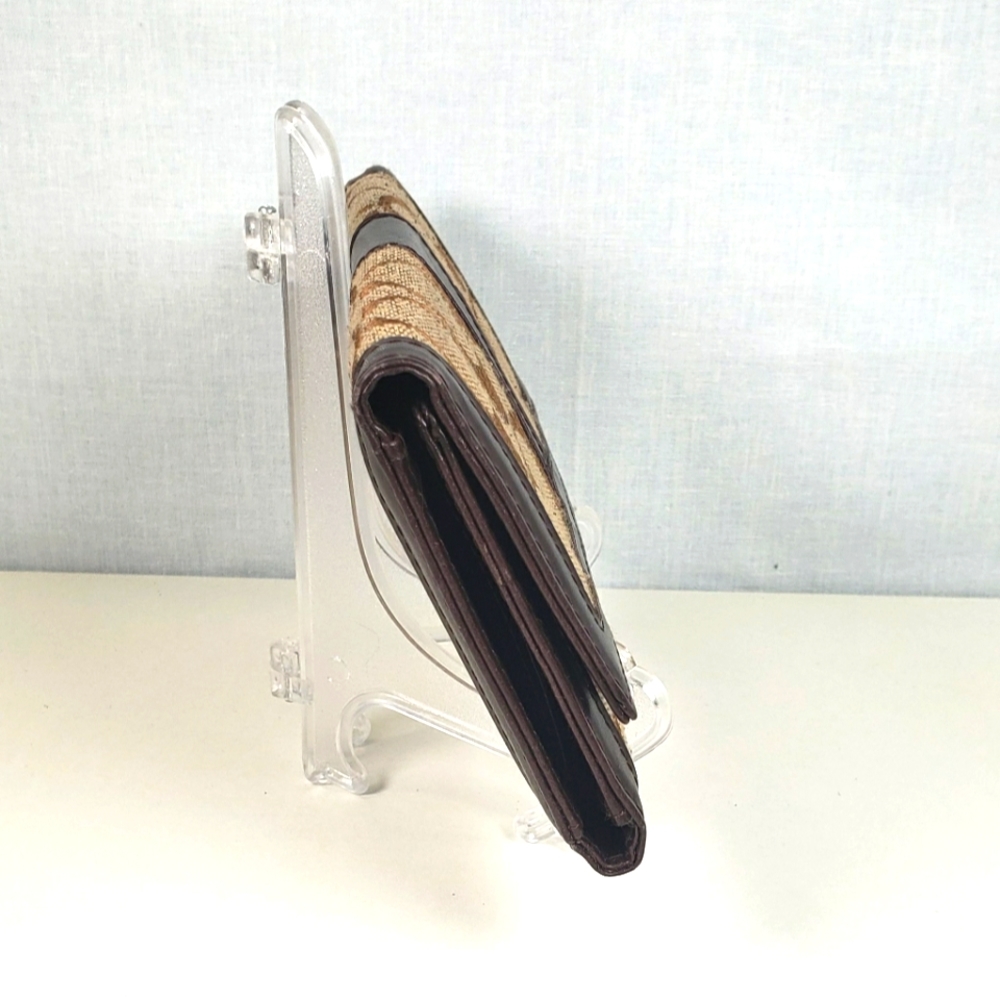 Coach Brown Signature C Canvas Wallet - image 3